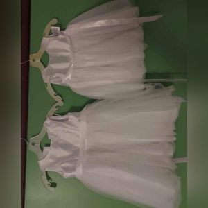 Davids Bridal flower girl dresses sizes 18m and 4